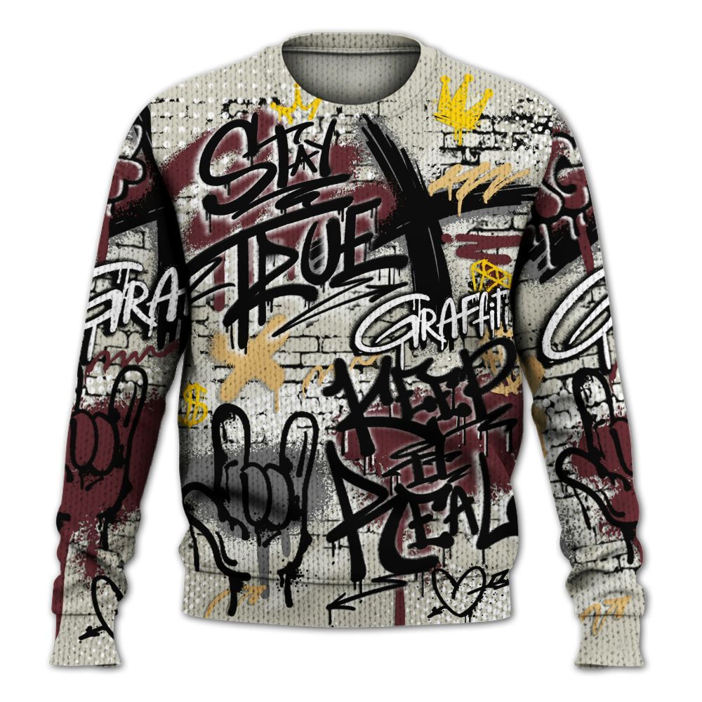 Knitted Sweater To Match Legacy 312 Year Of The Snake - True It Real Graffiti Streetwear