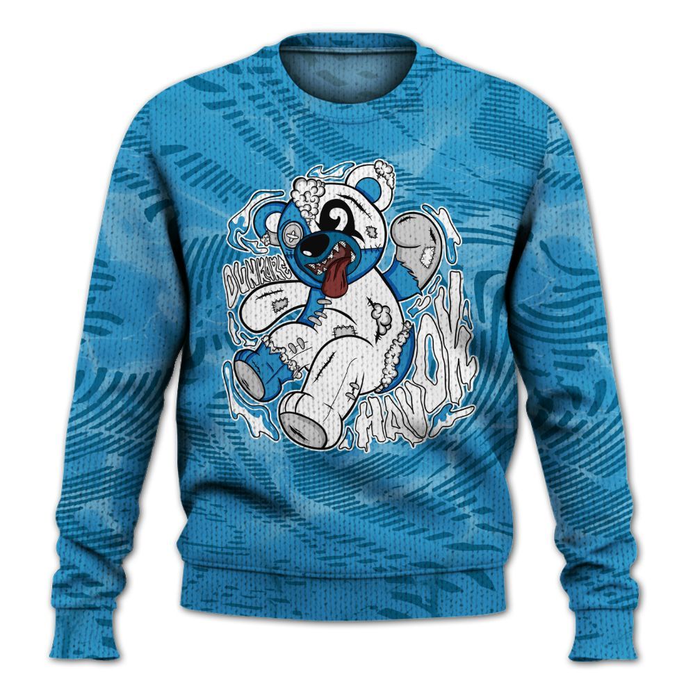 Knitted Sweater To Match Powder Blue 9s - Havok Bear