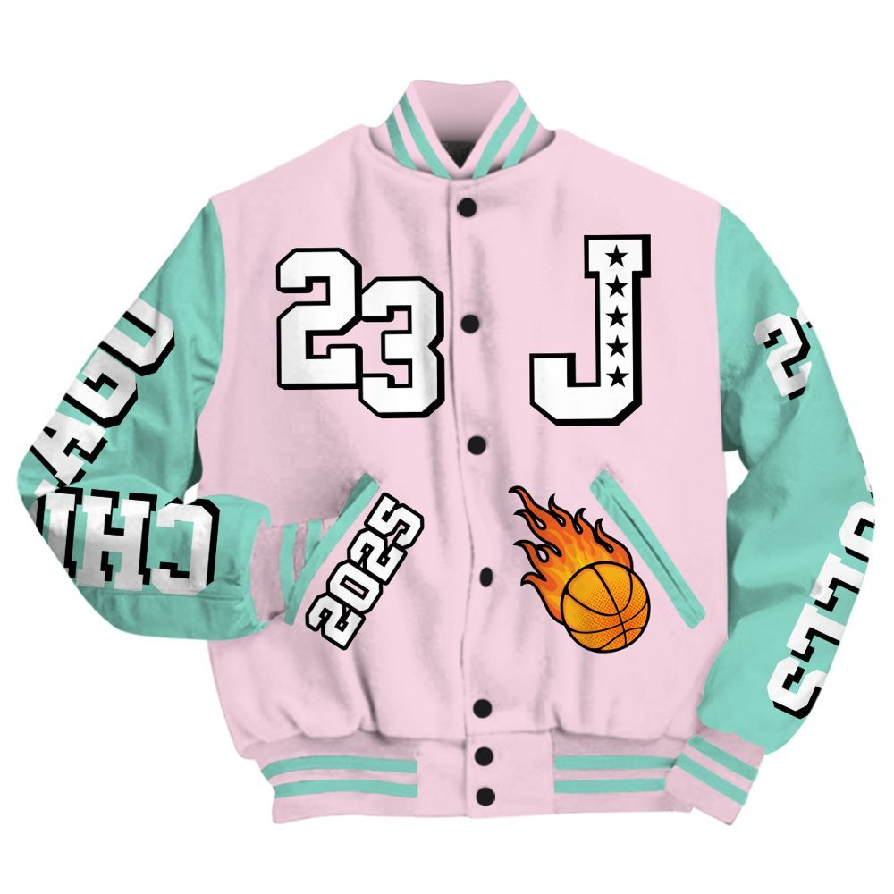 Varsity Jacket To Match Retro Easter 5s - Chicago 23 Basketball All Over Print