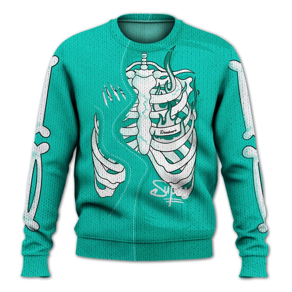 Knitted Sweater To Match Dunk Low Clear Jade - It's The Kick For Me