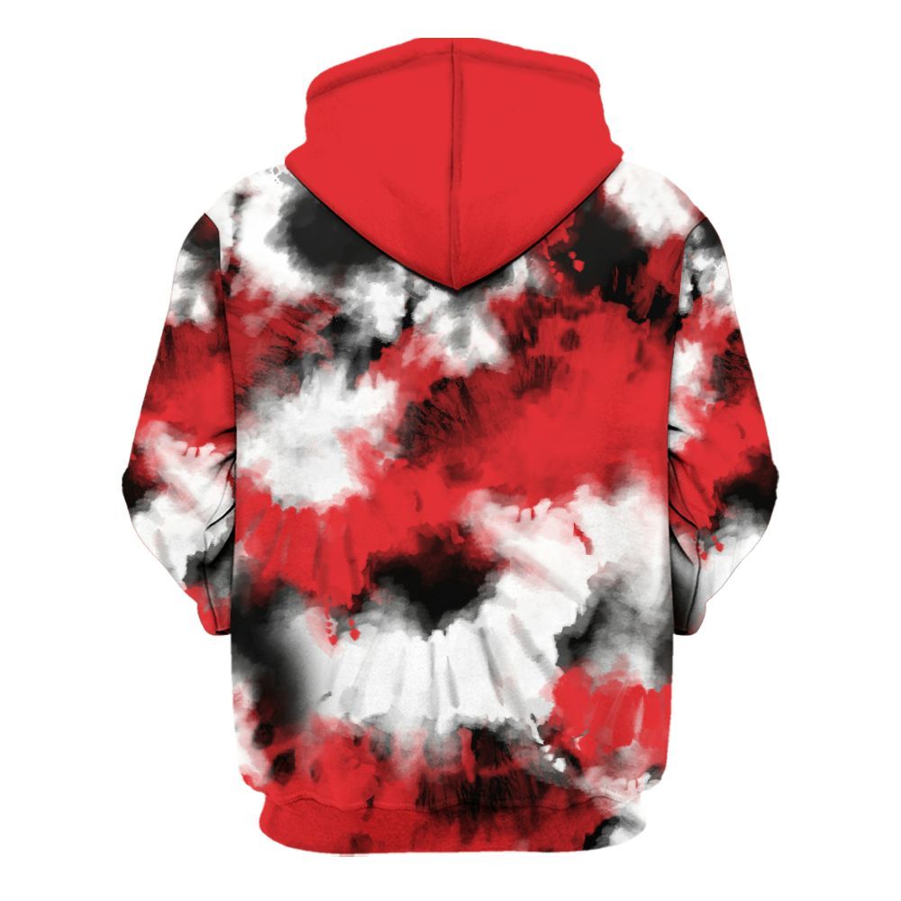 Hoodie To Match Chile Red 9s - Tie Dye FK Around Find Out All Over Print