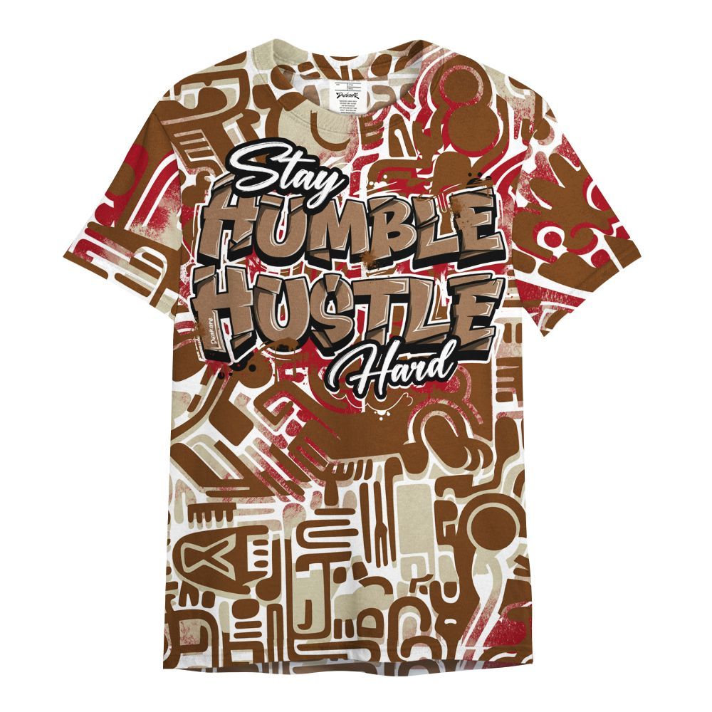 Shirt To Match Archaeo Brown 5s - Humble Hustle Retro All Over Print