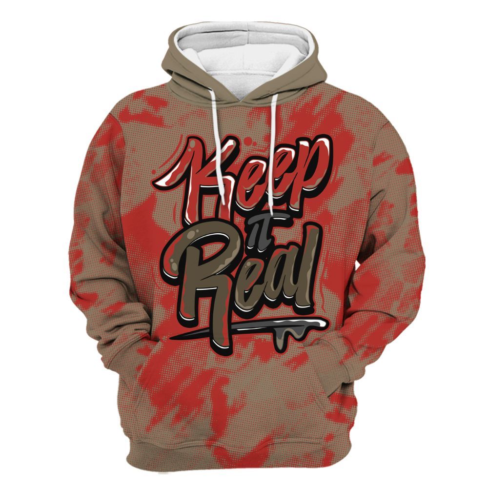 Hoodie To Match Olive 9s - Keeping It Reals Shirt Unisex Oufit All Over Print