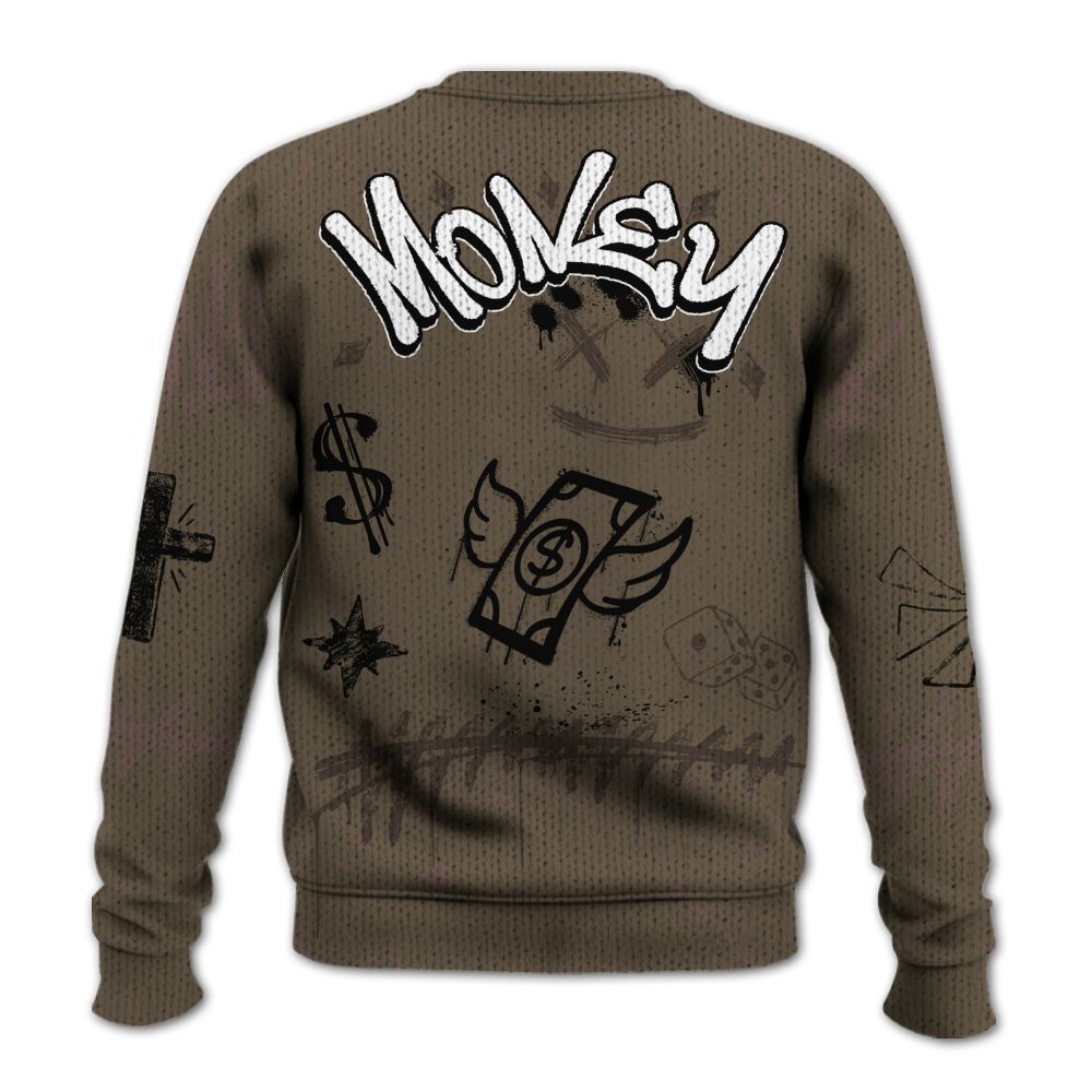 Sweater To Match AMM Dark Mocha 4s - Everybody Paid In Full Crayon Graphic