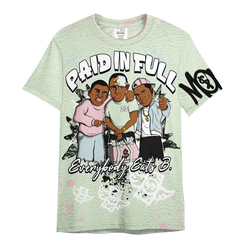 Shirt To Match Spring Is In The Air 3s - Everybody Paid In Full Crayon All Over Print