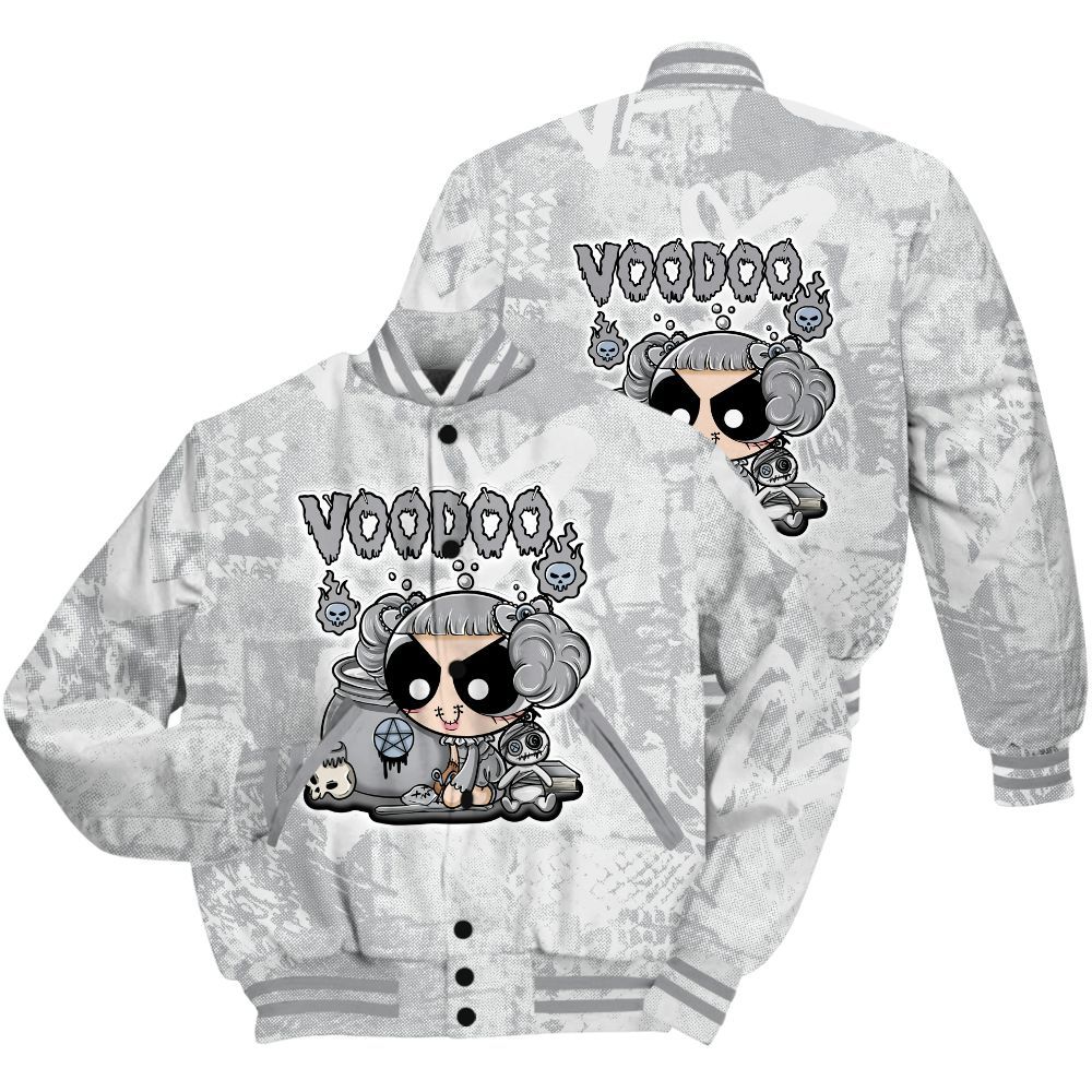 Varsity Jacket To Match Low OG Wolf Grey 1s Shirt - Voodooz Heart Grunge All Over Print