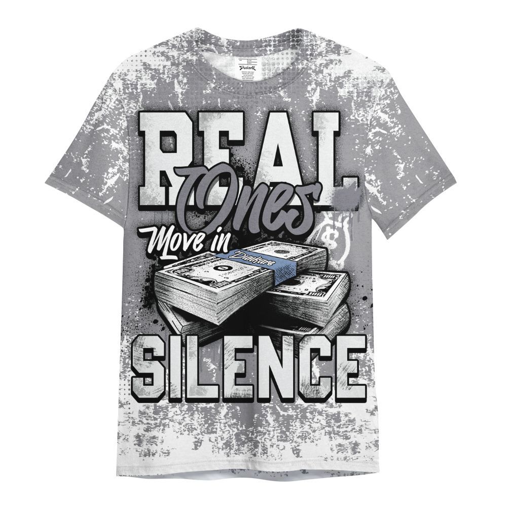 Shirt To Match Low Cement Grey 11s - Move In Silence Money Street Retro All Over Print