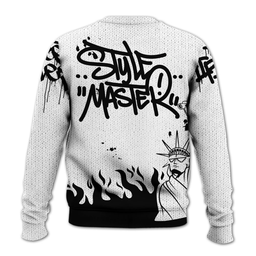 Knitted Sweater To Match Kobe 9 EM Protro Halo - Graphic Fck Around Find Out