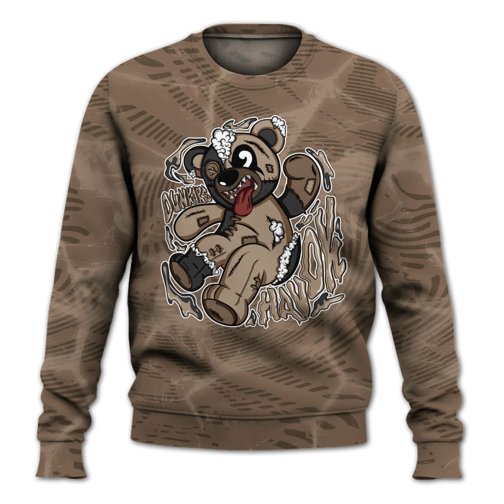 Sweatshirt To Match Dark Mocha Jack - Havok Bear All Over Print