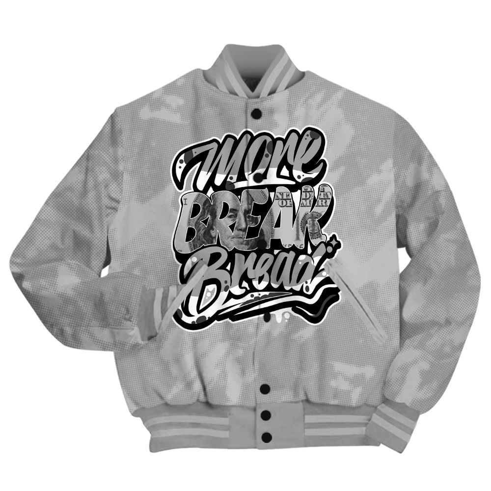 Varsity Jacket To Match Black Wolf Grey 12s Shirt - More Break Shirt Unisex Oufit