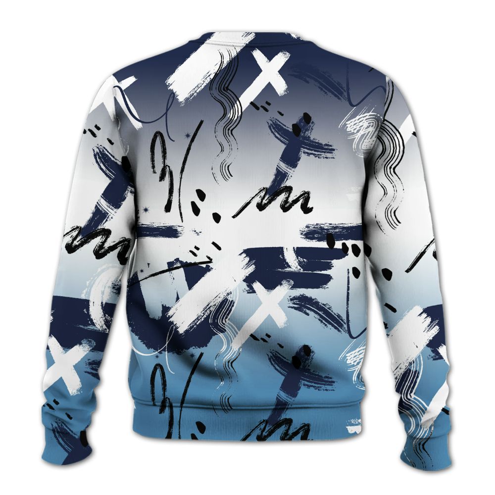 Sweatshirt To Match Air Force 1 Stash - Money Hustle Grind Pray All Over Print