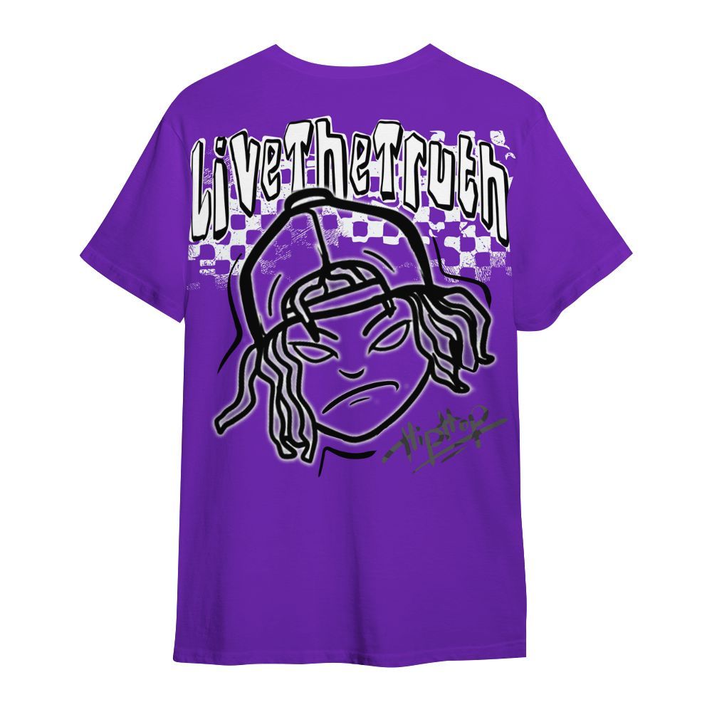 Shirt To Match Retro Dark Iris 3s - Feel Life Street Style All Over Print