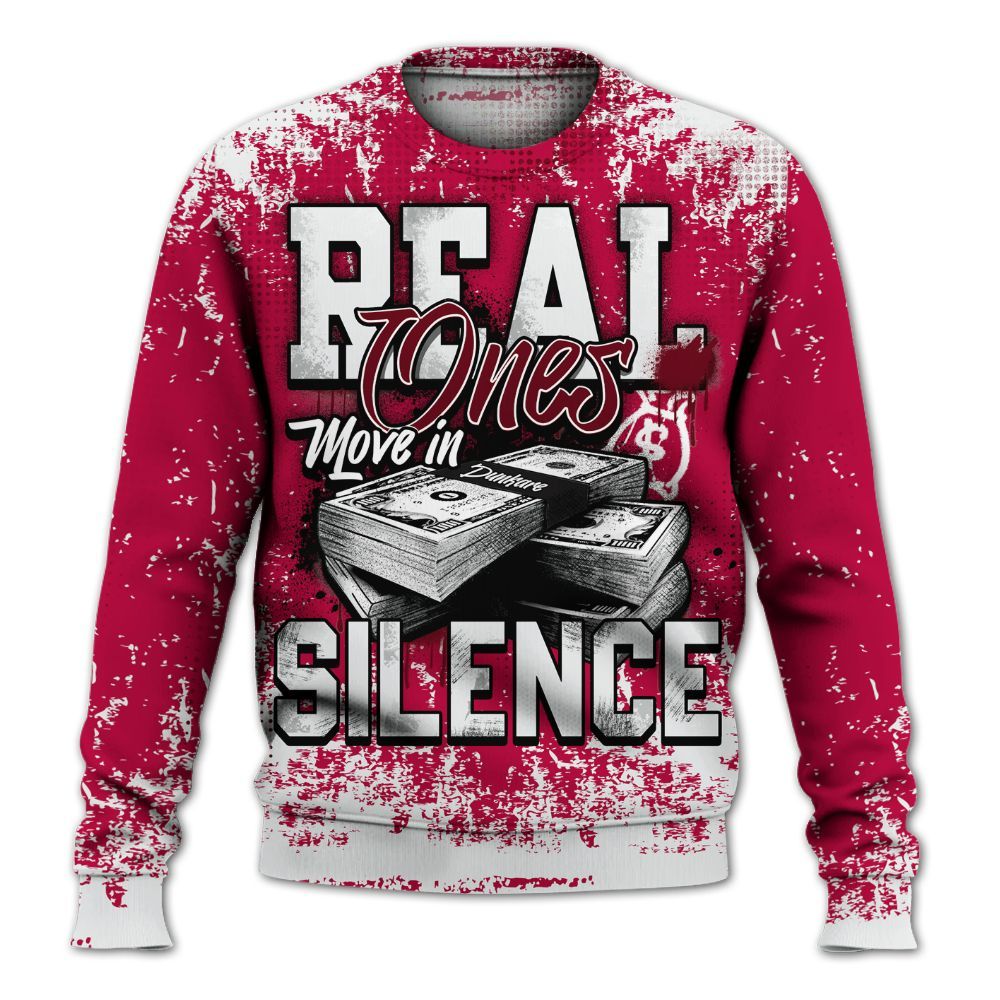 Sweatshirt To Match Retro Chicago 2s - Move In Silence Money Street Retro All Over Print