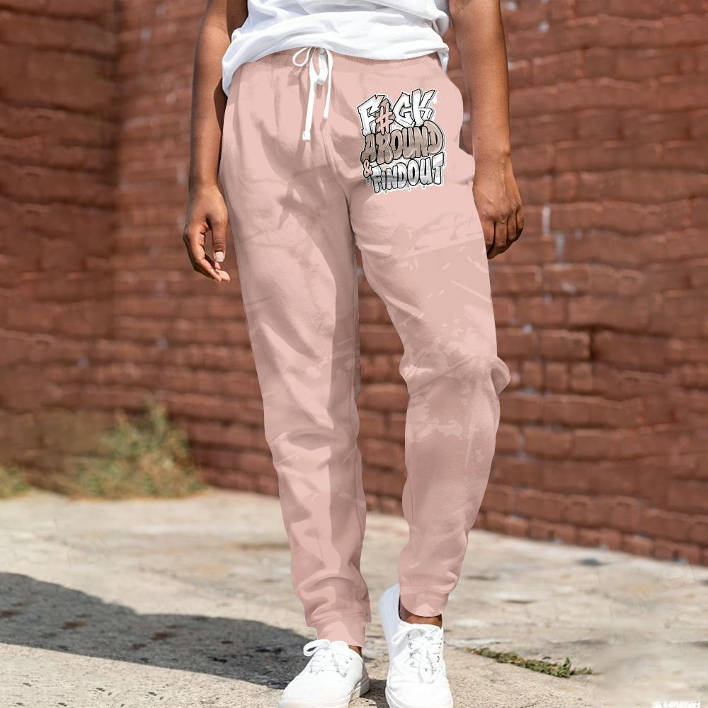 Sweatpant To Match Dunk Low Pink Velvet - F Around Find Out Graphic Profound All Over Print