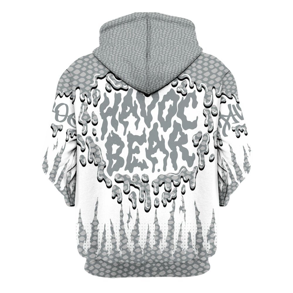 Hoodie To Match Low CNY Year Of The Snake 11s - Havok Bear Dripping All Over Print
