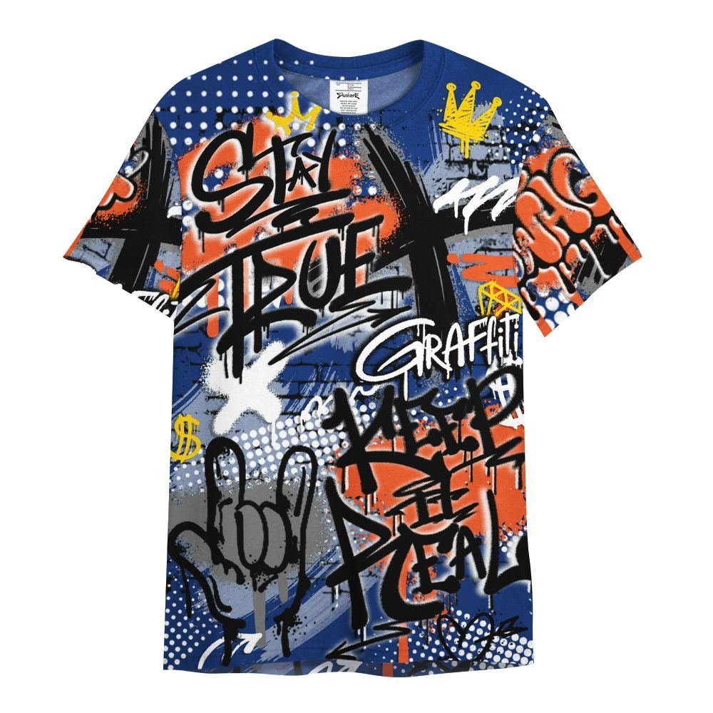 Shirt To Match Suede GS League - True It Real Graffiti Streetwear All Over Print