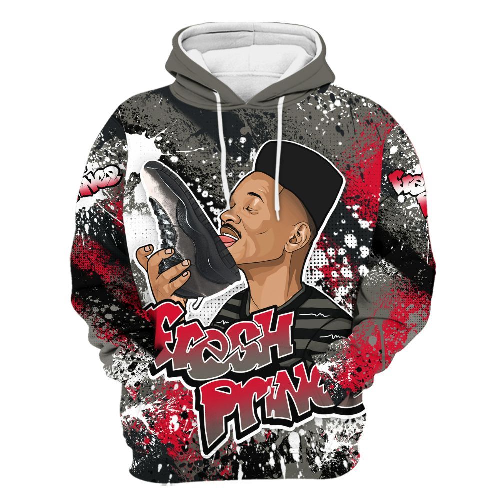 Hoodie To Match Shadow 2025 10s - Fresh Sneaker Lick All Over Print