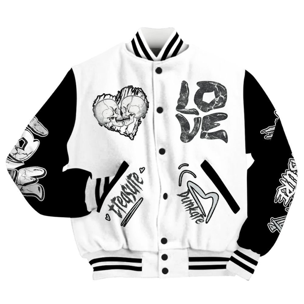 Varsity Jacket To Match Kobe 9 Elite Protro Halo - Skull Bear All Over Print