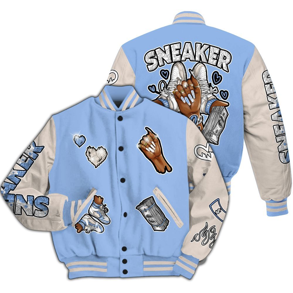 Varsity Jacket To Match Air Max 1 Royal Pulse - Sneakerz Girlz All Over Print
