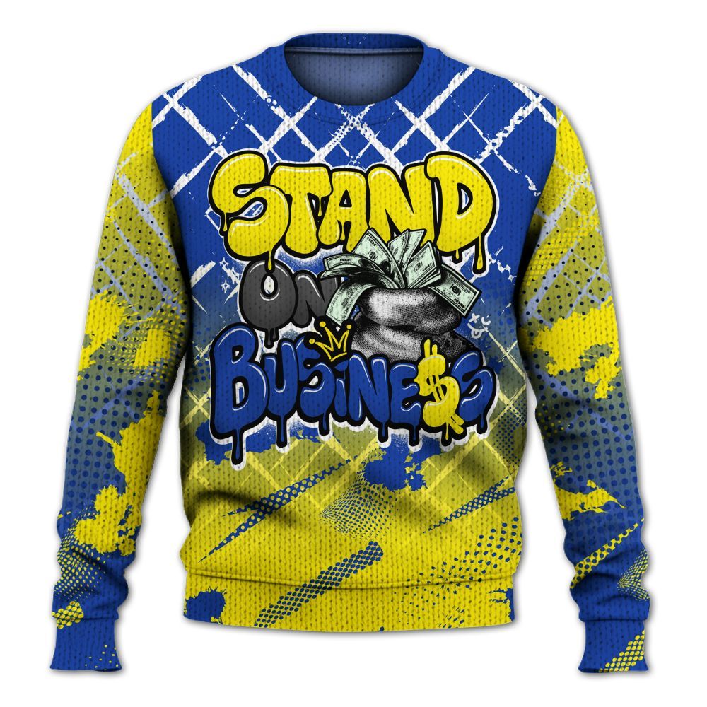 Knitted Sweater To Match Laney 14s - Halftone Stand Business Dripping