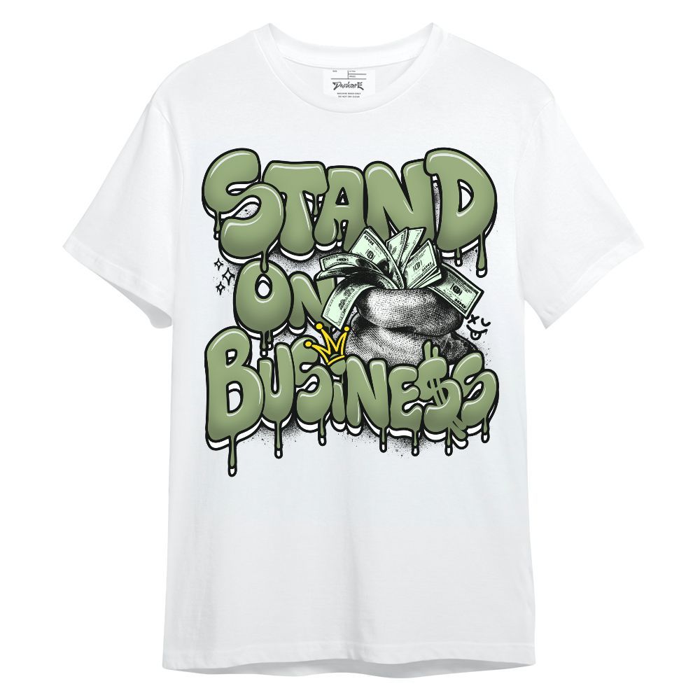 Shirt To Match Oil Green 4s - Stand Business Unisex Shirt