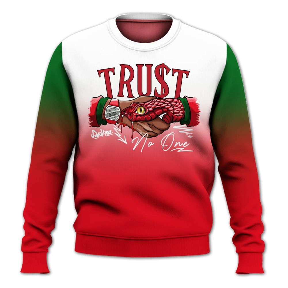 Sweatshirt To Match Chicago 13s - Snake Trust No One Drip All Over Print