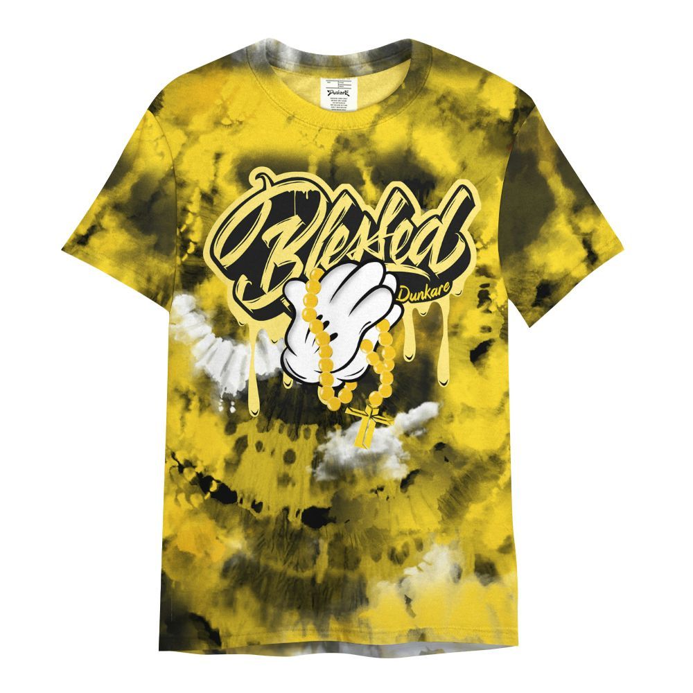 Shirt To Match Retro Thunder 4s - God Blessed Tie Dye All Over Print