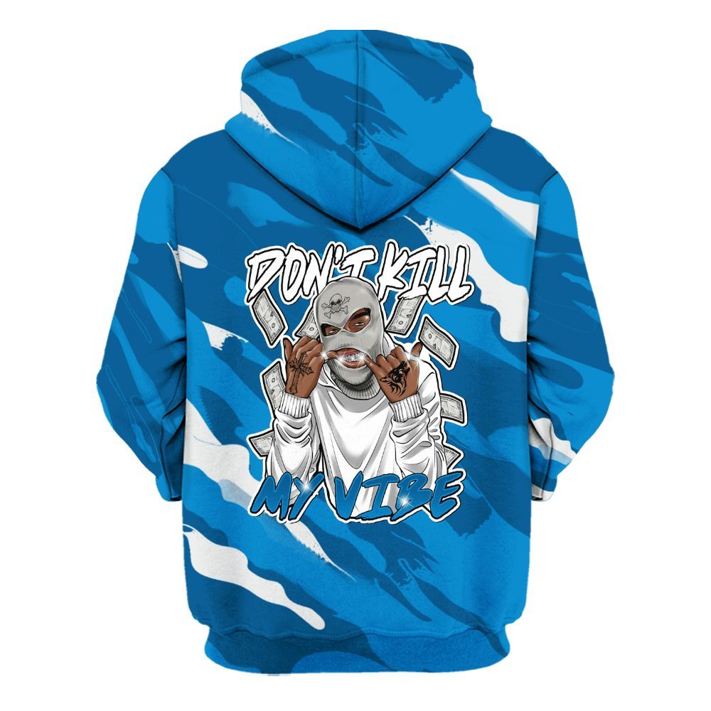 Hoodie To Match Industrial Blue 4s - Vibe.Unique Colored All Over Print