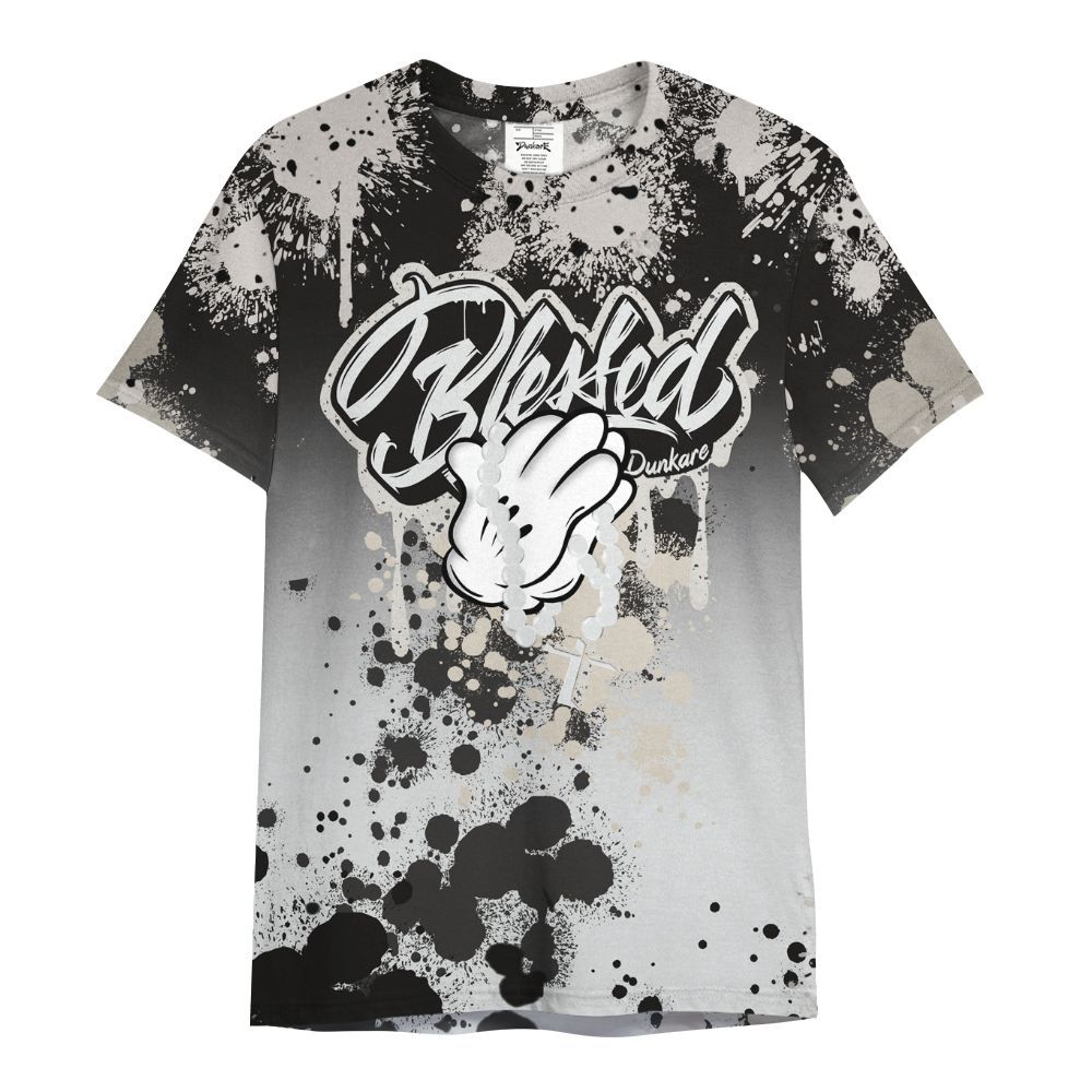 Shirt To Match Retro Reverse Metallic 5s - God Blessed Ink Drip All Over Print