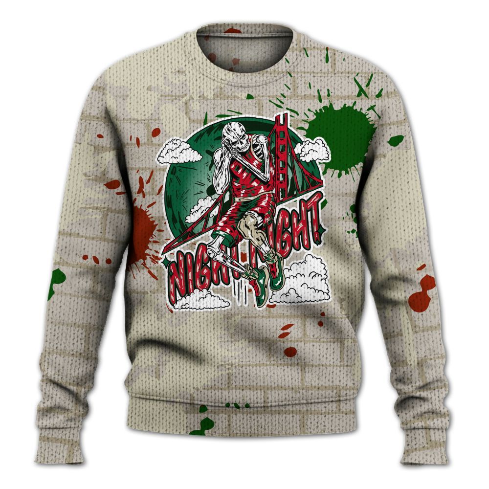 Knitted Sweater To Match El Grito 5s - Seeya Skeleton Brick