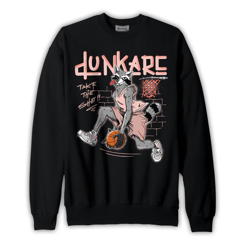 Sweatshirt To match Legend Pink 11s Sweatshirt - Basketball Raccoon Graphic