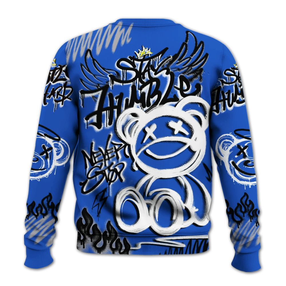 Sweatshirt To Match Retro Stealth 5s - Humble Drip Streetwear Graffity All Over Print