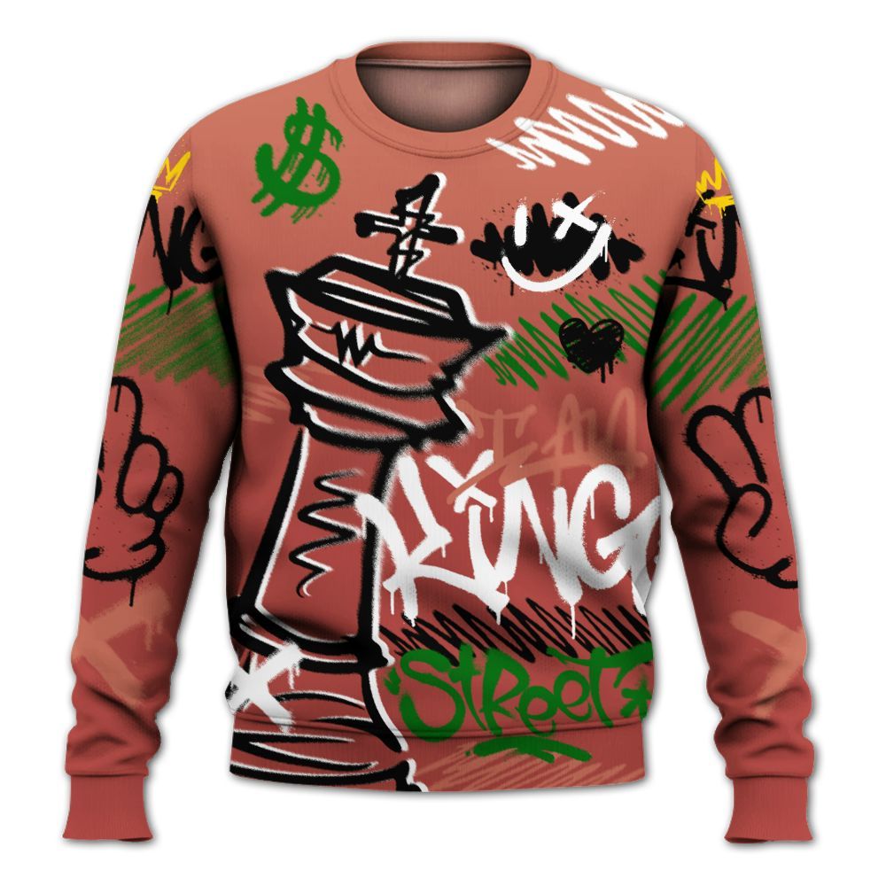 Sweatshirt To Match Dune Red 13s - Street King Chess Streetwear All Over Print