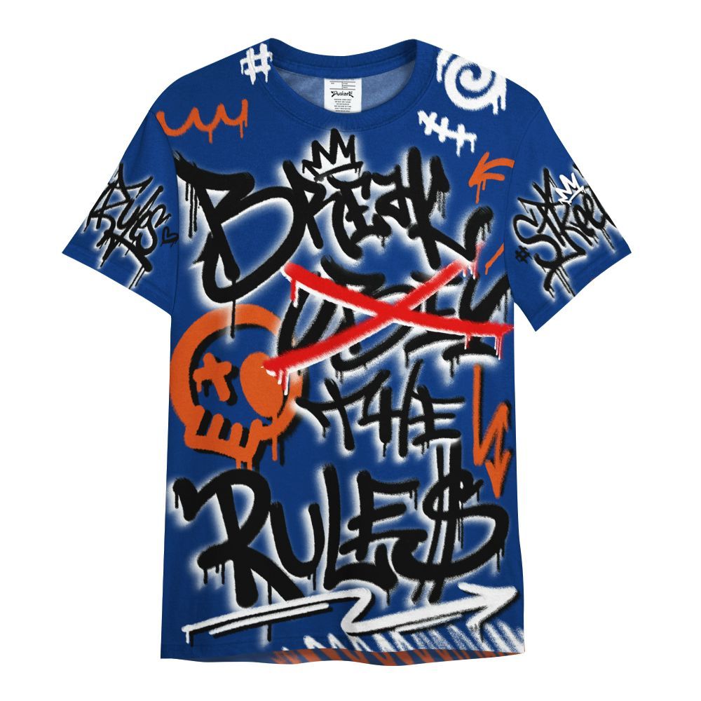 Shirt To Match Mid Knicks 1s - Break Rules Streetwear All Over Print