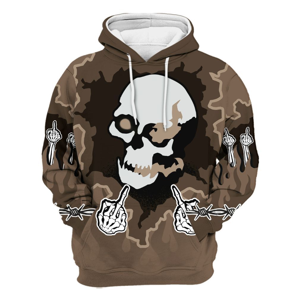 Hoodie To Match Dark Mocha Jack - F Around Find Out Graphic Trapped All Over Print