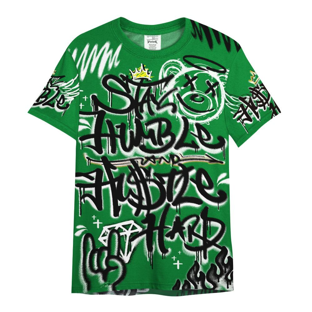 Shirt To Match Lucky Green 1s - Humble Drip Streetwear Graffity All Over Print