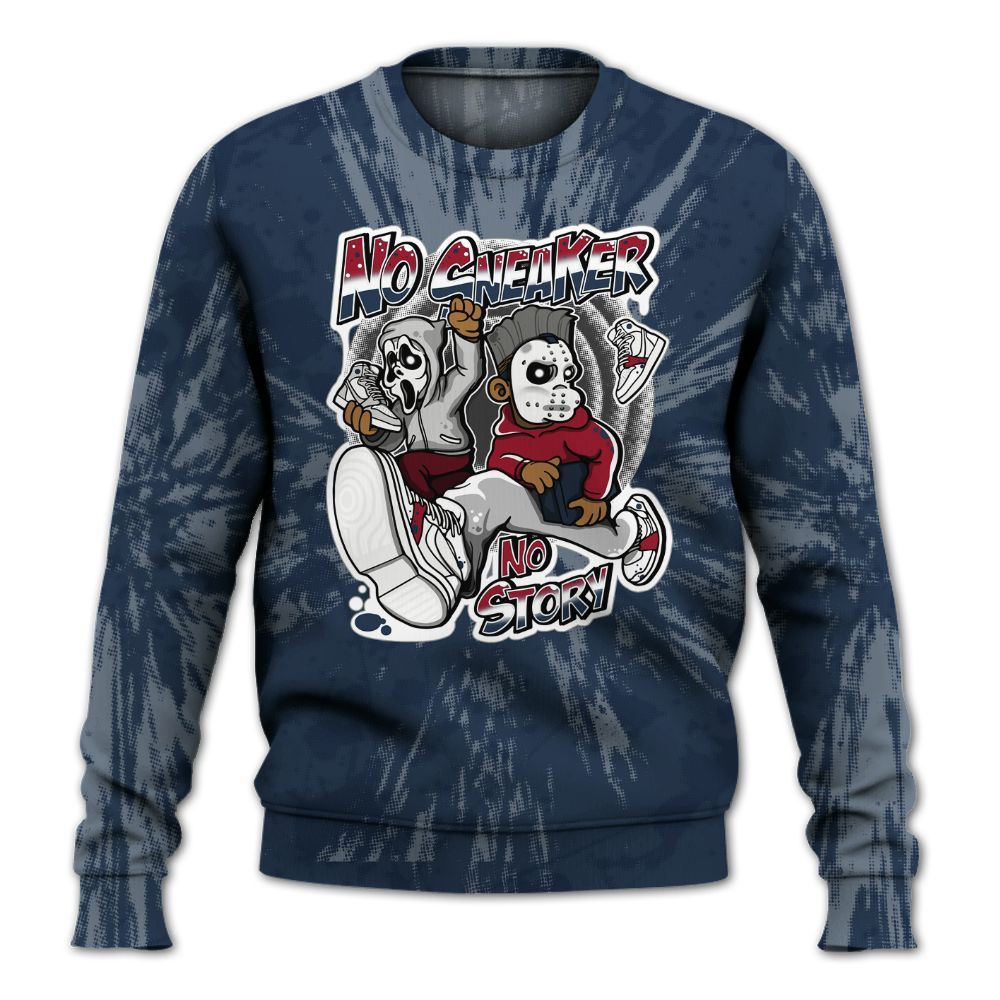 Sweatshirt To Match White Midnight Navy 6s - Sneakers Make Story Graphic Luxury All Over Print