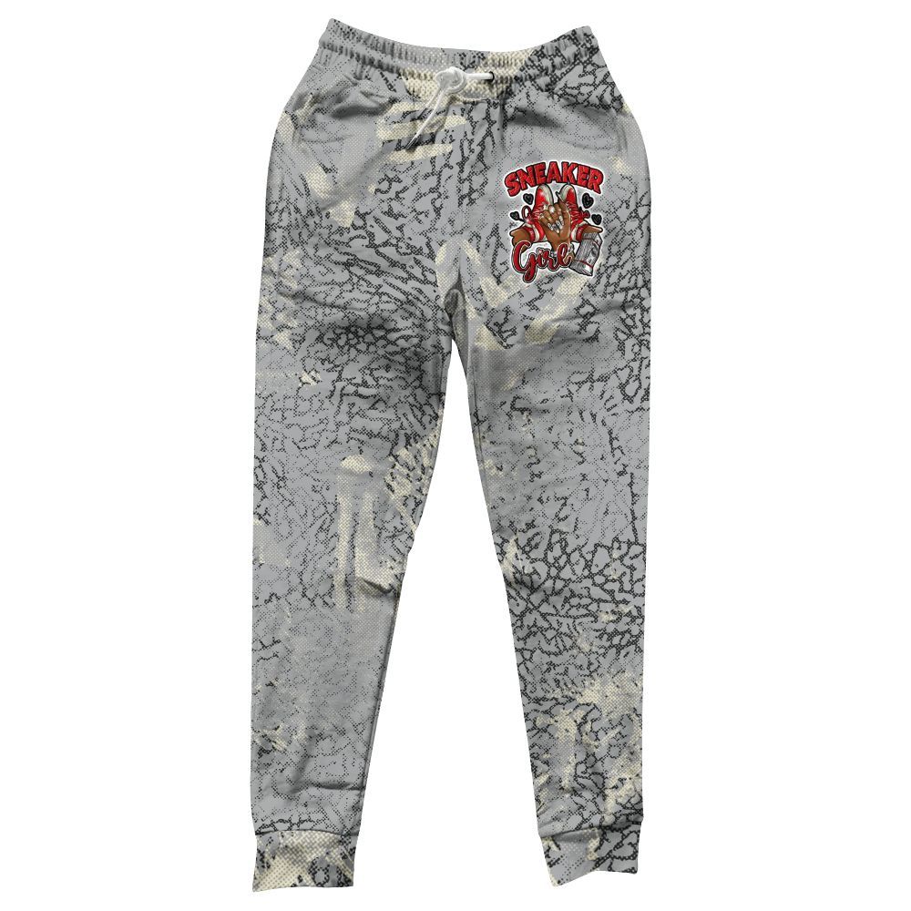 Sweatpant To Match Cement Grey 3s - Sneakerz Girlz All Over Print