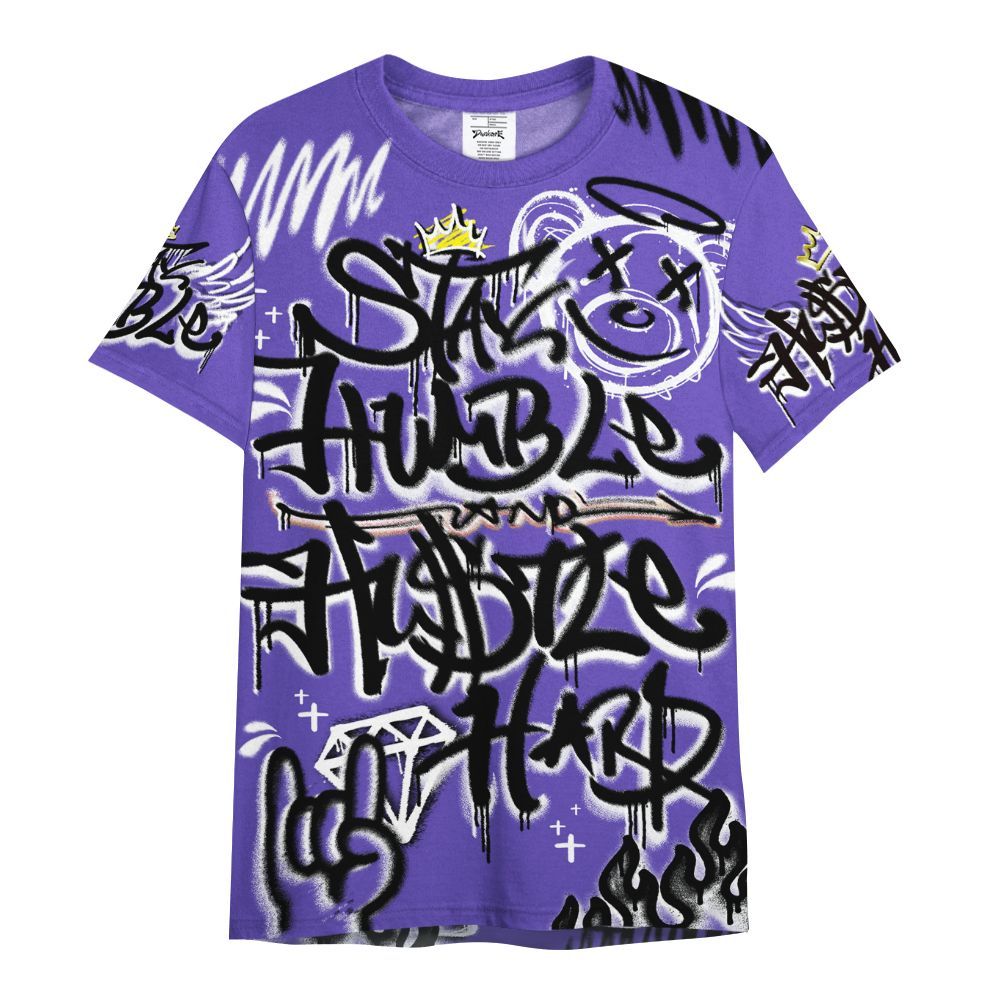 Shirt To Match Field Purple 12s - Humble Drip Streetwear Graffity All Over Print