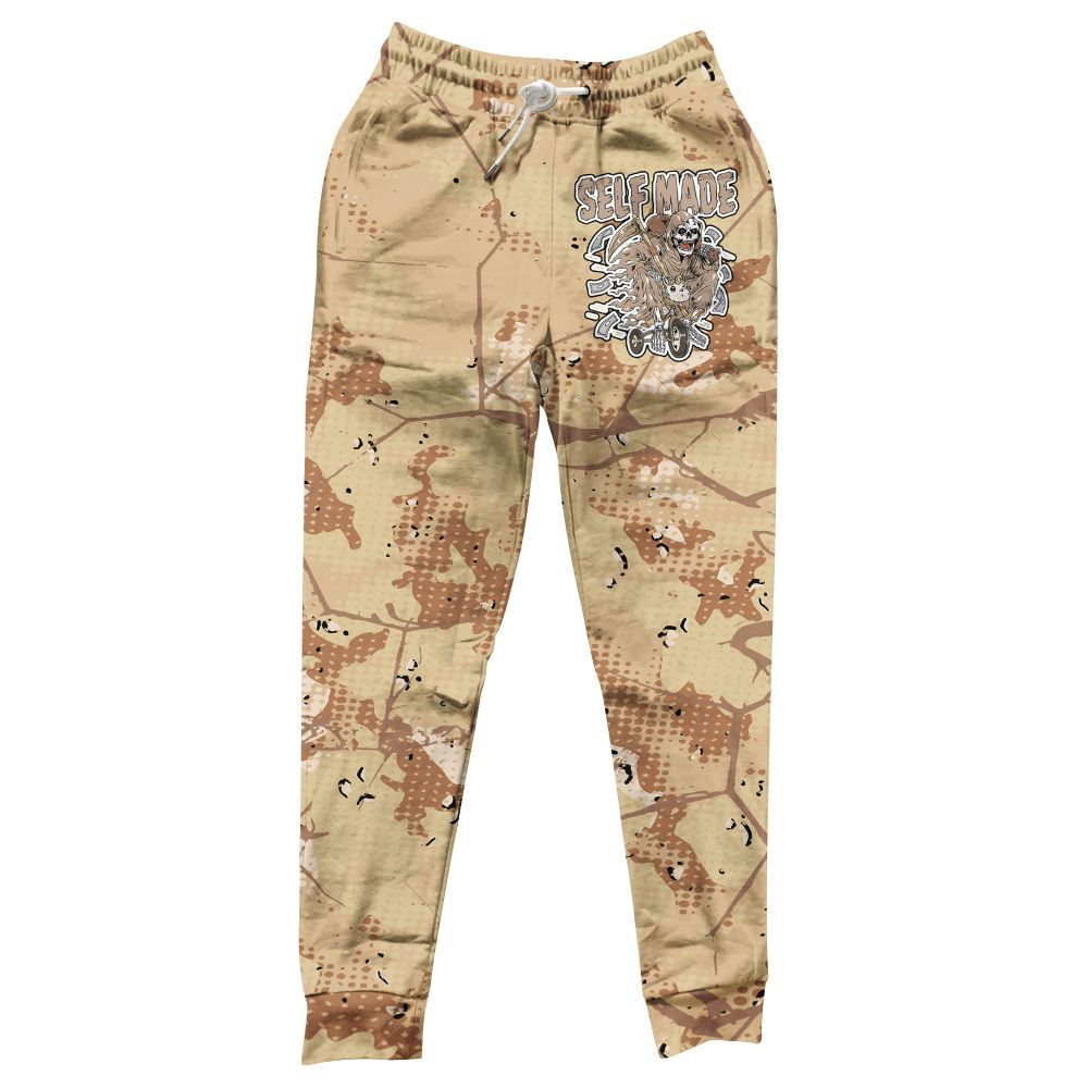 Sweatpant To Match Desert Camo 3s - Self Made Skeleton Crack All Over Print
