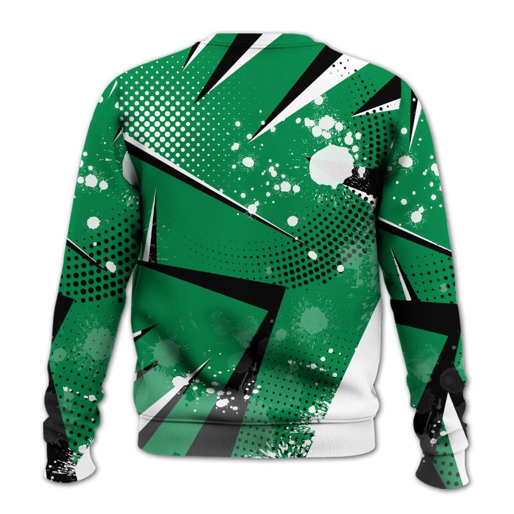 Sweatshirt To Match Mid Lucky Green 1s - Poly Trust No One Dripping All Over Print