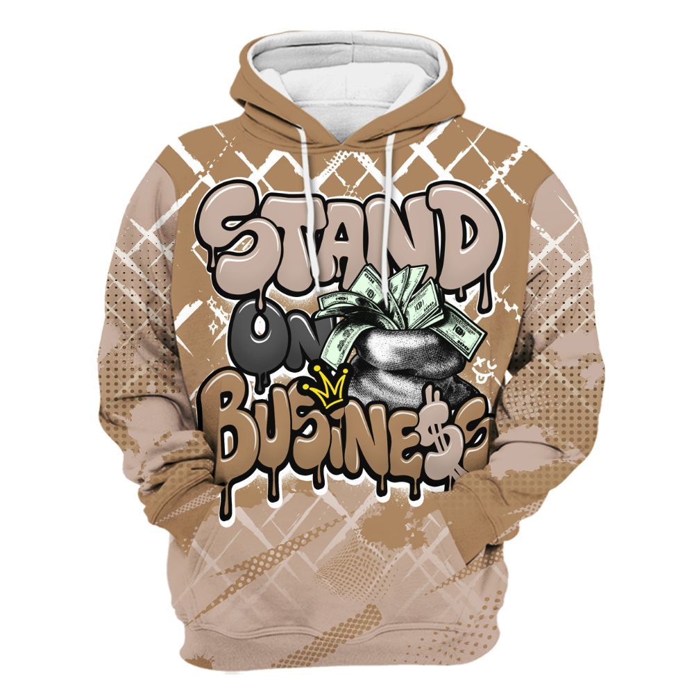 Hoodie To Match Kobe 4 Gold Medal - Halftone Stand Business Dripping All Over Print