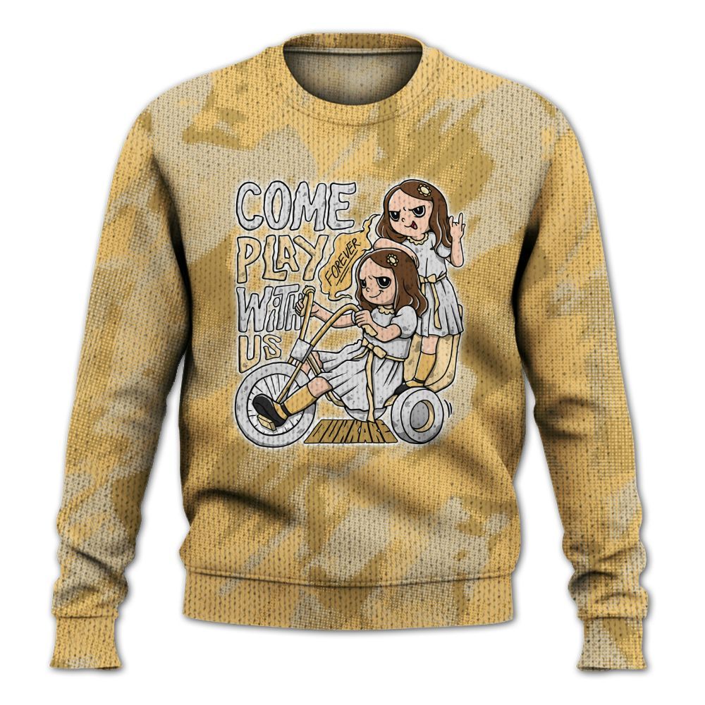 Knitted Sweater To Match Craft Paris 6s - Come Hangout Halloween Abstract Halftone