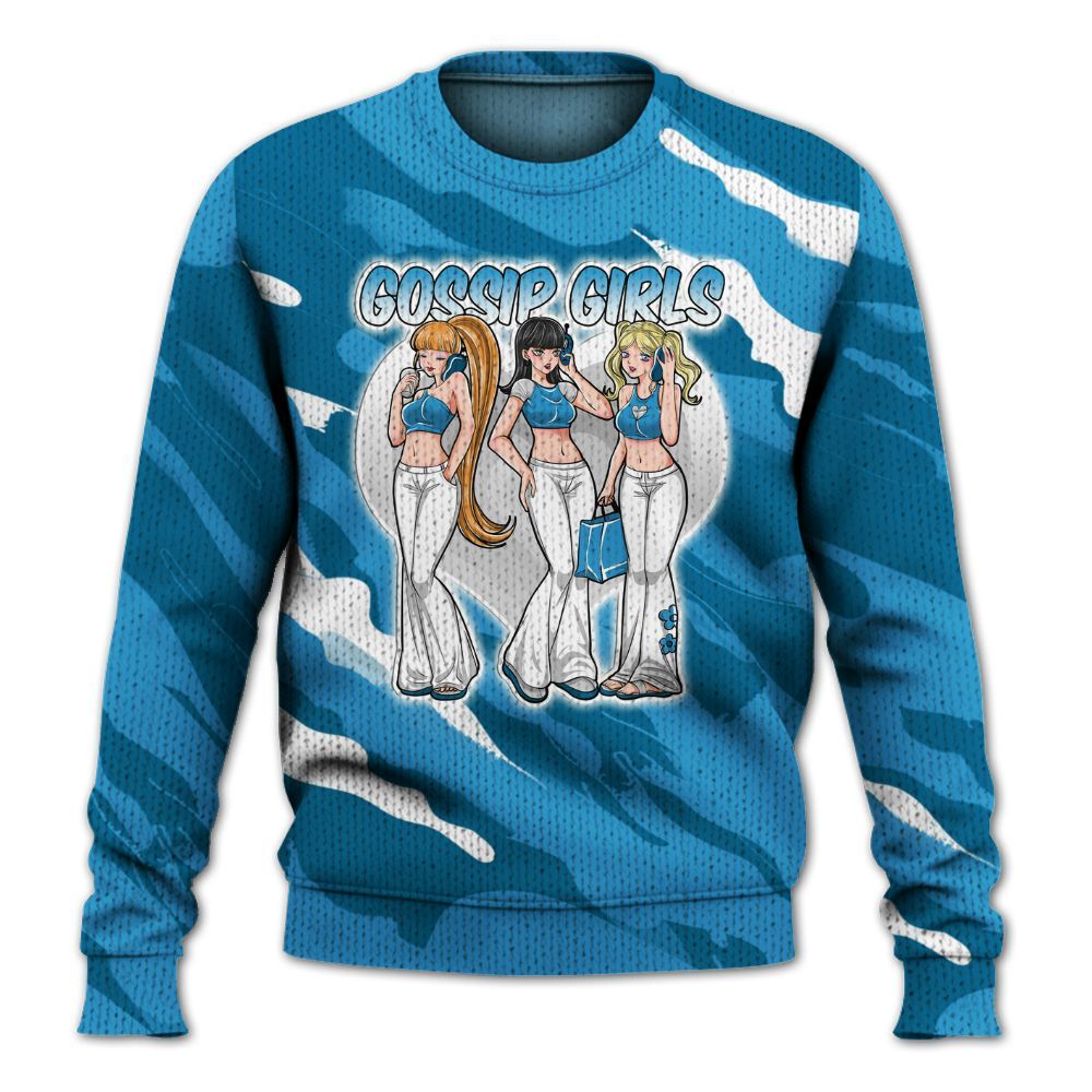 Knitted Sweater To Match Powder Blue 9s - Gossip'Girls