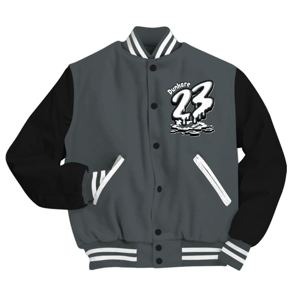Varsity Jacket To Match Black RM Nigel Sylvester 4s - Custom Name 23 Drip All Over Print