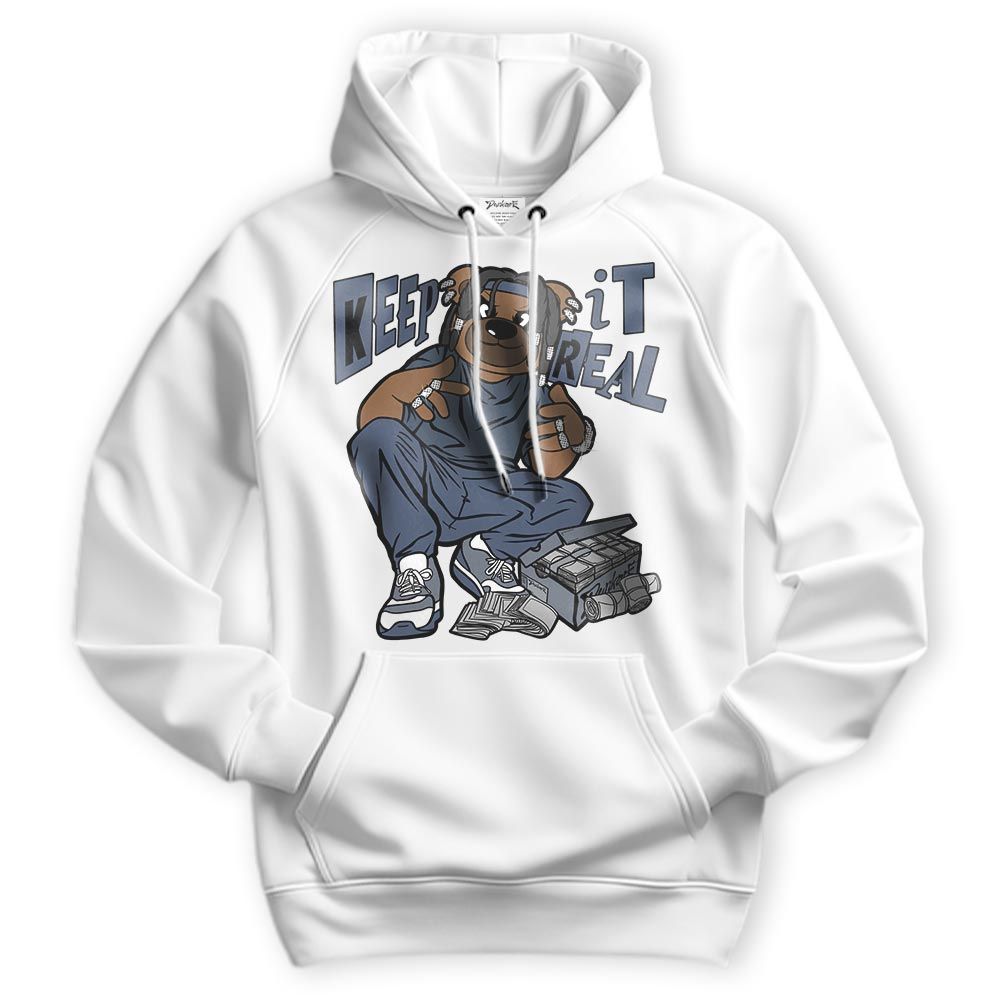Sweatshirt To Match Low Diffused Blue 11s Hoodie - Keep_in Auth Bear Hoodie Unisex