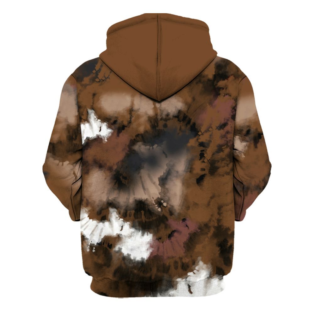 Hoodie To Match Archaeo Brown 3s - God Blessed Tie Dye All Over Print