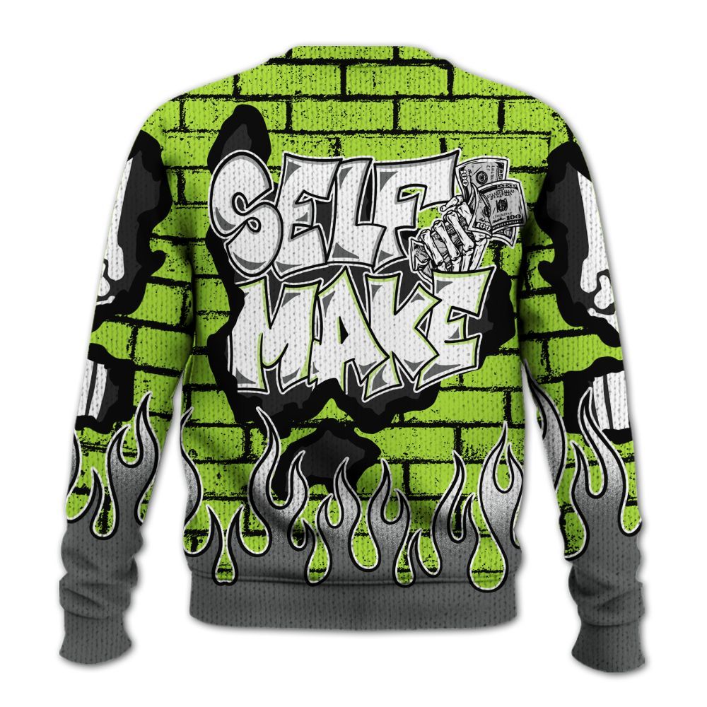 Knitted Sweater To Match Air Max 95 Neon - Self Make Skeleton Crashed
