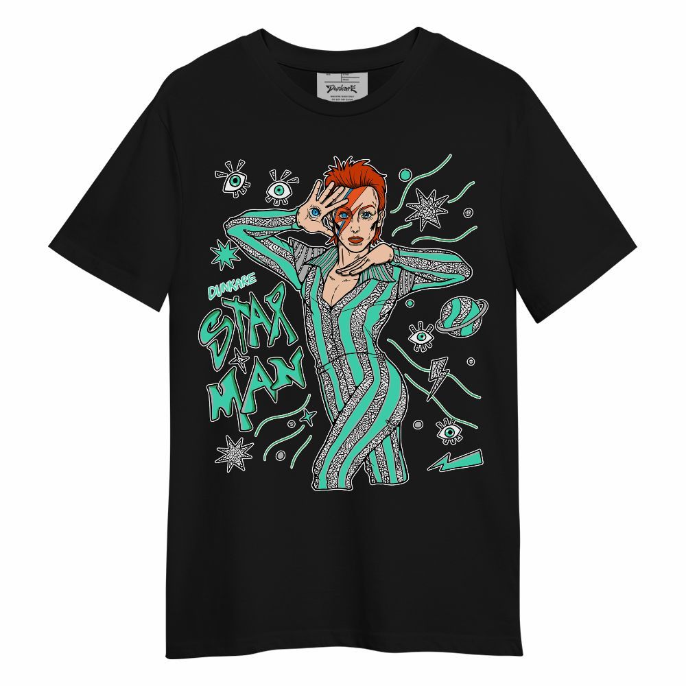 Shirt To Match Black Green Glow 3s - Starmans Graphics Unisex Shirt