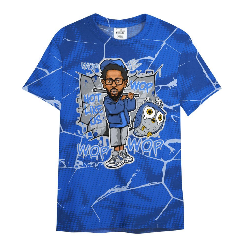 Shirt To Match Air Foamposite One Royal - None Like ComptonCity Graphic Crack All Over Print